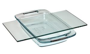 CLS-1997-019 | Glass Dish and Plate 1.9L
