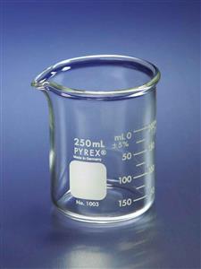 1003-400 | PYREX® Heavy Duty Griffin 400 mL Beaker, Double Scale, Graduated