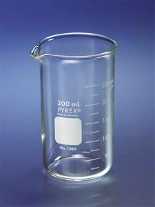1060-100 | PYREX® 100 mL Tall Form Berzelius Beakers, with Spout, Graduated