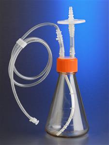 11425 | Corning® 500 mL Polycarbonate Erl Flask,1/8 Dip Tube, Male Luer Lock, Sterile, 1/bag, 2/Cs