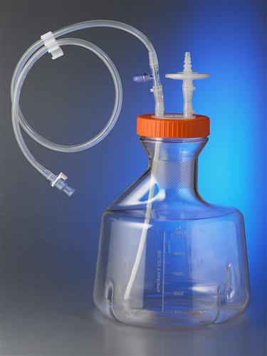 11502 | 5L Baffled Bottom Erl Flask,Disp 100 mm ATC, 0.2 µm Vent, Male MPC, Sterile