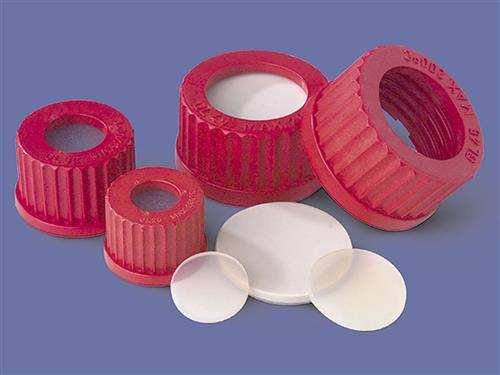 1395-25TS | Corning® PTFE Faced Silicone Septa for GL25 Open Top PBT Screw Cap