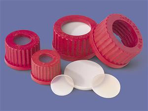 1395-25TS | Corning® PTFE Faced Silicone Septa for GL25 Open Top PBT Screw Cap