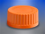 1395-32LTC | Corning® GL32 Orange Polypropylene Screw Cap with Plug Seal
