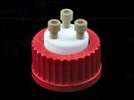 1395-45DC | Corning® GL45 3-Hole Delivery, Red High Temperature (180°C) PBT
