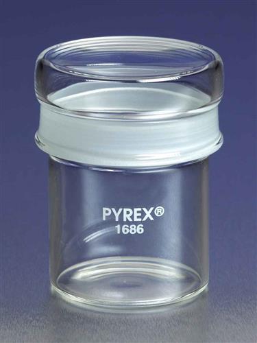 1686-2540 | PYREX® 12 mL Standard Weighing Bottle with Short Length External 29/12 Standard Taper Joint