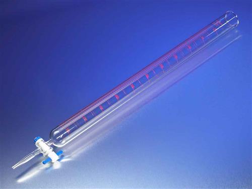 2094-1L | PYREX® 1L Dispensing Burets, Colored Scale, with Straight Bore Product Standard PTFE Stopcock