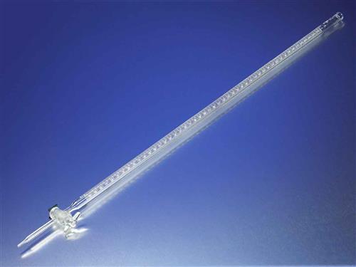 2135-25 | PYREX® 25 mL Serialized/Certified Class A Precision Bore Buret with Glass Standard Taper Stopcock