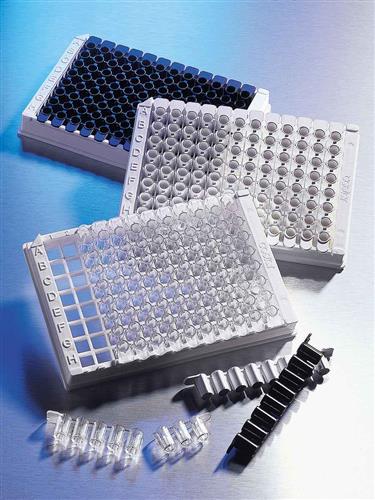 2485 | Corning® 96w White Polystyrene High Bind LowVol Stripwell™ Microplate, 25/Bag, no Lid, Nonsterile