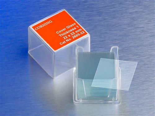 2855-18 | Corning® 18x18 mm Square #2 Cover Glass