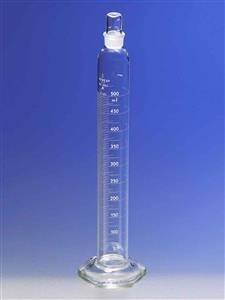 3002-500 | PYREX® 500 mL Single Metric Scale Cylinders, Serialized/Certified Class A, Standard Taper Stopper, White Graduations, TC