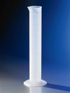 3022P-100 | Corning® Single Metric Scale, 100 mL Reu Plastic Graduated Cylinder, Polypropylene, TC,Funnel Top