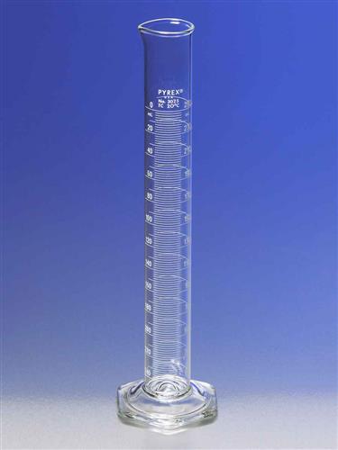 3023-50 | PYREX® Double Metric Scale, 50 mL Class A Graduated Cylinder, TD
