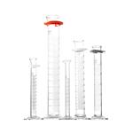 3024-PACK | PYREX® Assortment Pack of Single Metric Scale Graduated Cylinders, TD