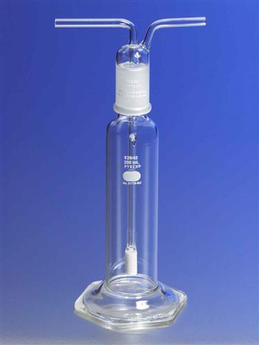 31770-250C | PYREX® 250 mL Gas Washing Bottle with Coarse Fritted Cylinder