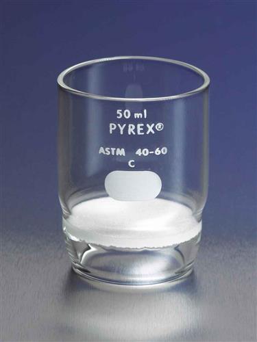 32940-30C | PYREX® 30 mL High Form Gooch Crucible with 30 mm Diameter Coarse Porosity Fritted Disc