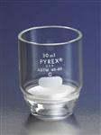 32960-30C | PYREX® 30 mL Low Form Gooch Crucible with 30 mm Diameter Coarse Porosity Fritted Disc