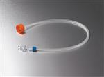 3333 | Corning® 33 mm Polyethylene Filling Cap,1/4“ (6.4 mm) ID Tubing,a Male MPC Coupling,a Female MPC End Cap