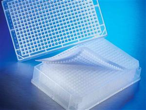 3342 | Corning® 384w Clear V-Bottom Polypropylene Not Treated Deep Well Plate, Square Well, 5/Bag, Sterile