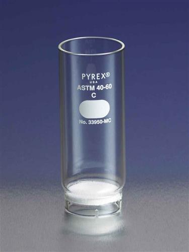 33950-MC | PYREX® 35 mm Diameter Coarse Porosity Fritted Thimble, 90 mm Long
