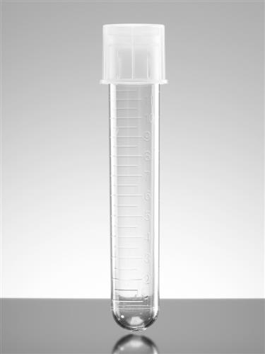 352051 | Falcon® 14 mL Round Bottom Polystyrene Test Tube, with Snap Cap, Sterile, 125/Pack, 1000/Case