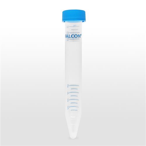 352097 | Falcon® 15 mL High Clarity PP Cent Tube, Conical Bottom,,Dome Seal Screw Cap, Sterile, 50/Rack, 500/CS