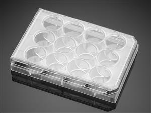 356500 | Corning® BioCoat® Collagen I 12w Clear Flat Bottom TC-treated Multiwell Plate,,Lid, 5/Pack, 50/CS