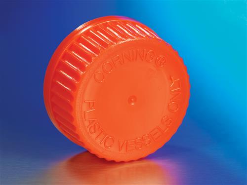 3568 | Corning® Disposable Polyethylene Solid Cap for GL45 Plastic Spinner Flasks, Sterile