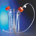 3569 | Corning® 1L Disposable Spinner Flask, Solid Cap and Aseptic Transfer Cap, Sterile