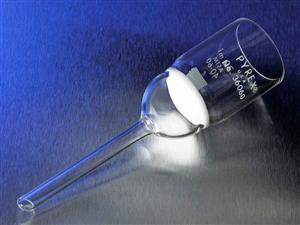 36060-600F | PYREX® 600 mL Buchner Funnels with 90 mm Diameter Fine Porosity Fritted Disc