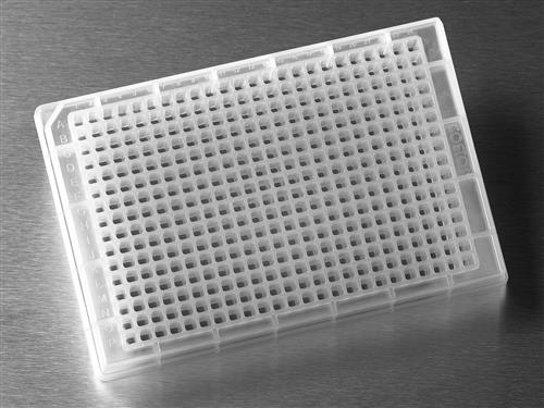 3657 | Corning® 384w Clear Round Bottom Polypropylene Not Treated Microplate, 25/Bag, no Lid, Nonsterile