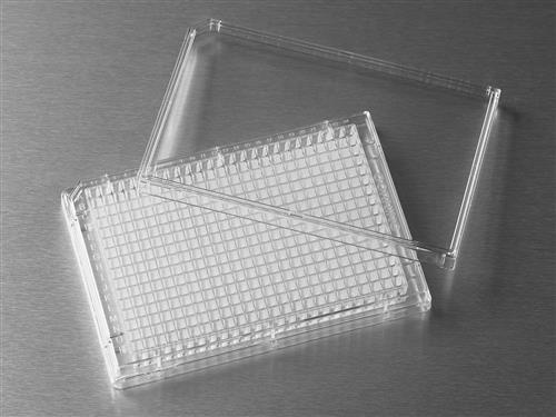 3680 | Corning® 384w Clear Flat Bottom Polystyrene Not Treated Microplate, 20/Bag,,Lid, Sterile