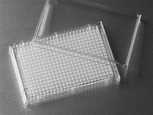 3700 | Corning® 384w Clear Flat Bottom Polystyrene High Bind Microplate, 25/Bag, no Lid, Nonsterile