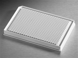 3824BC | Corning® LowVol 384w White Flat Bottom Polystyrene NBS Microplate, 10/Bag, no Lid, With Generic Bar Code, Nonsterile
