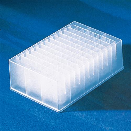 3961 | Corning® 96-well Clear V-Bottom 2 mL Polypropylene Deep Well Plate, 5 per Bag, Nonsterile