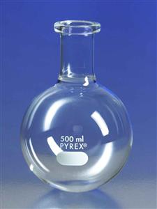 4260-1L | PYREX® 1L Short Ring Neck Boiling Flask, Round Bottom