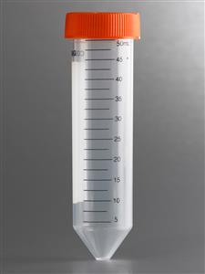 430290 | Corning® 50 mL PP Cent Tubes, Conical Bottom,Plug, Rack Packed, Sterile, 25/Rack, 500/CS