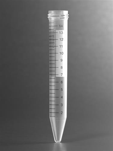 431470 | Corning® 15 mL PP Centrifuge Tubes, Bulk Packed with No Cap, Sterile, 25/Sleeve, 500/Case