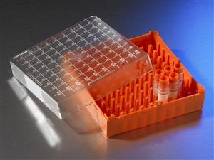 431121 | Corning® Polycarbonate 1 - 2 mL Cryogenic Vial Storage Box, Holds 100 Vials