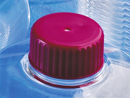 431132 | Vented Easy Grip Polyethylene Roller Bottle Cap, Individually Wrapped, Sterile