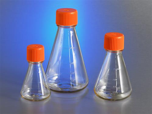 431145 | Corning® 500 mL Polycarbonate Erlenmeyer Flask with Vent Cap