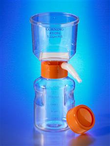 431155 | Corning® 150 mL Vacuum Filter/Storage Bottle Sys, 0.45 µm Pore 13.6cm² CA Membrane, Sterile, 12/CS