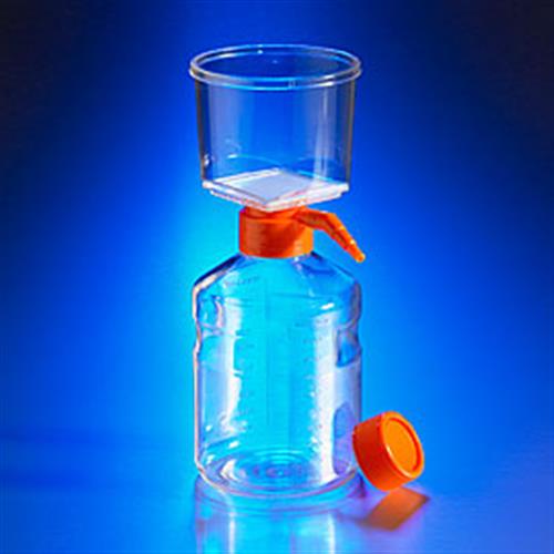 431205 | Corning® 1000 mL Vacuum Filter/Storage Bottle Sys, 0.22 µm Pore 54.5cm² CA Membrane, Sterile, 12/CS