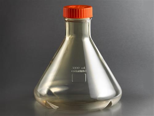 431253 | Corning® 3L Baffled Polycarbonate Erlenmeyer (Fernbach Design) Flask with Vent Cap