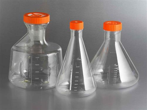 431280 | Corning® 2 L PETG Erlenmeyer Flask with Vent Cap