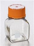 431430 | Corning® 150 mL Square Polycarbonate Storage Bottles with 45 mm Caps, Individually Wrapped