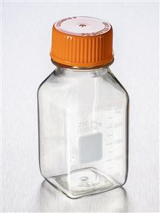 431431 | Corning® 250 mL Square Polycarbonate Storage Bottles with 45 mm Caps