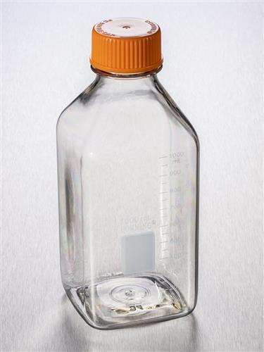 431433 | Corning® 1L Square Polycarbonate Storage Bottles with 45 mm Caps