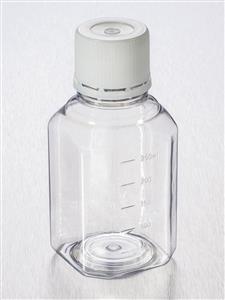 431732 | Corning® 250 mL Octagonal PET Storage Bottles with 31.7 mm Screw Caps, Sterile