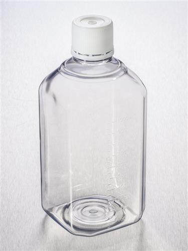 431734 | Corning® 1L Octagonal PET Storage Bottles with 31.7 mm Screw Caps, Sterile